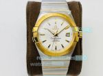 OE Factory Replica Omega Constellation Yellow Gold Bezel White Dial Watch